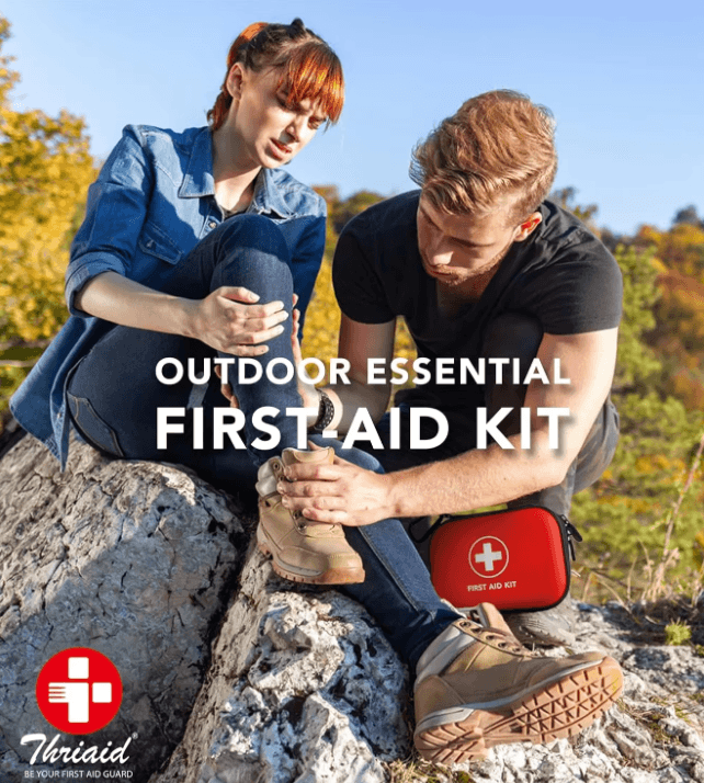 Complete 104-Piece First Aid Kit – Water-Resistant Hard Shell Medical Emergency Set for Travel, Home & Outdoor