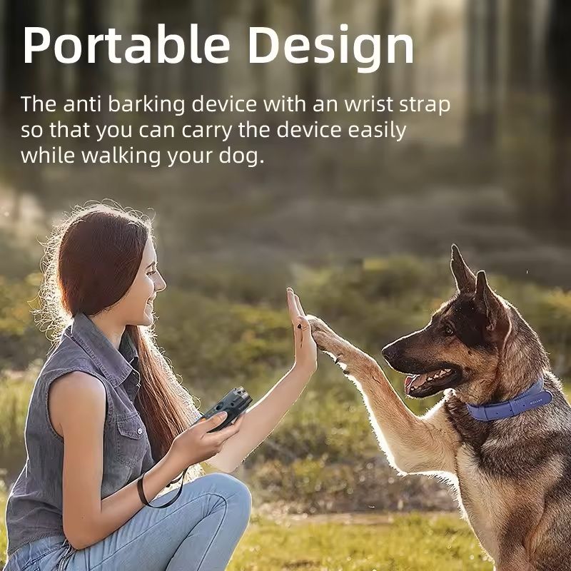 Ultrasonic Dog Repeller with LED Flashlight and Anti-Barking Deterrent