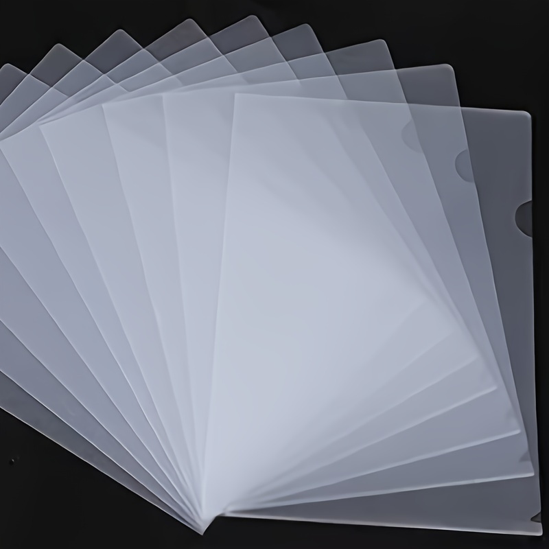 PVC Waterproof L Shaped Document Holders Durable Office Document Organizers