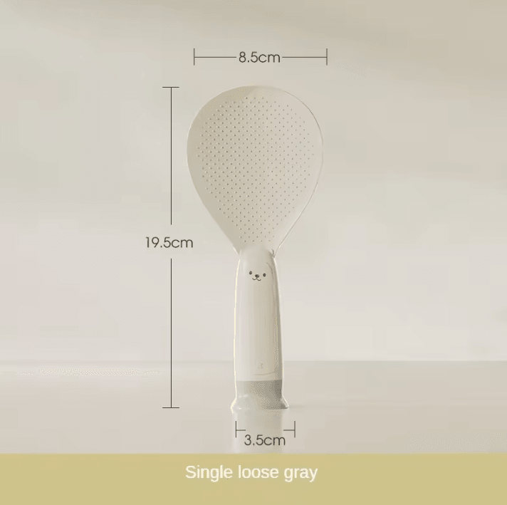 Heat-Resistant Standing Rice Spoon – Non-Stick Rice Paddle with Suction Cup Base