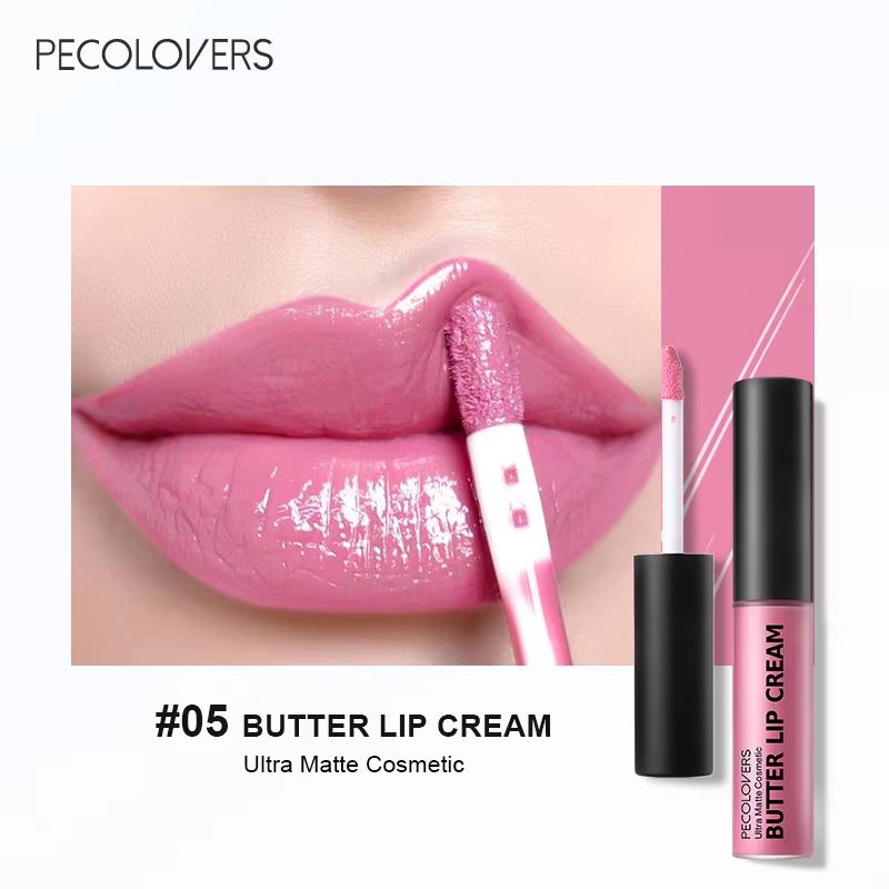 Butter Silky Hydrating Lip Gloss Long Lasting Pink Red Liquid Lipstick