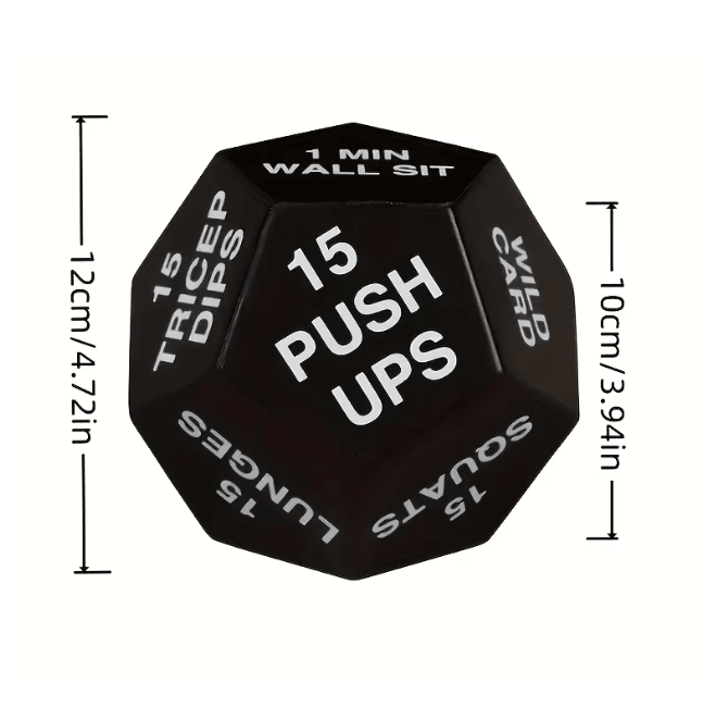 PowerDice 12 Sided Fitness Stress Ball Workout Challenge Trainer