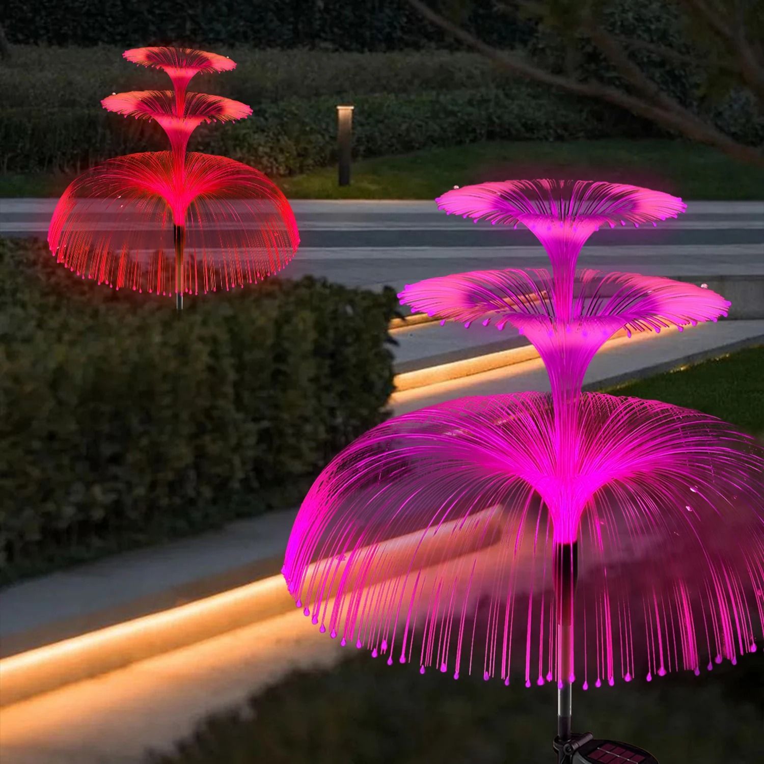 Solar Luminescent Jellyfish Bloom Stakes