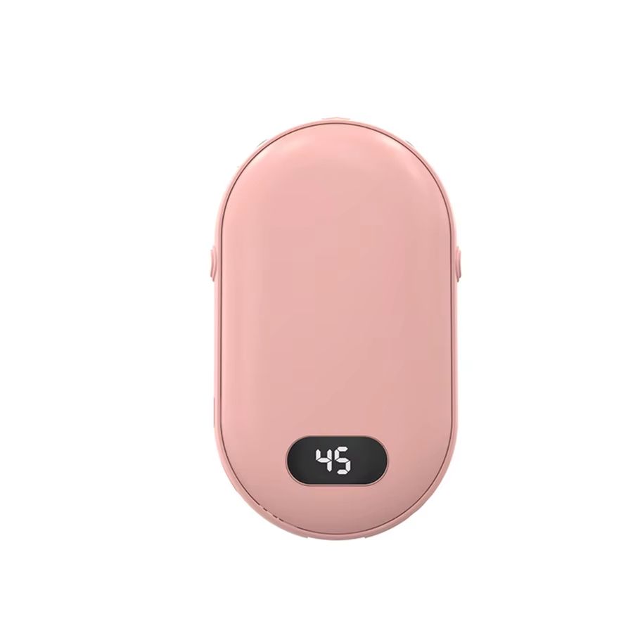 Rechargeable Pocket Hand Warmer with Double Sided Heating and 2 Temperature Settings