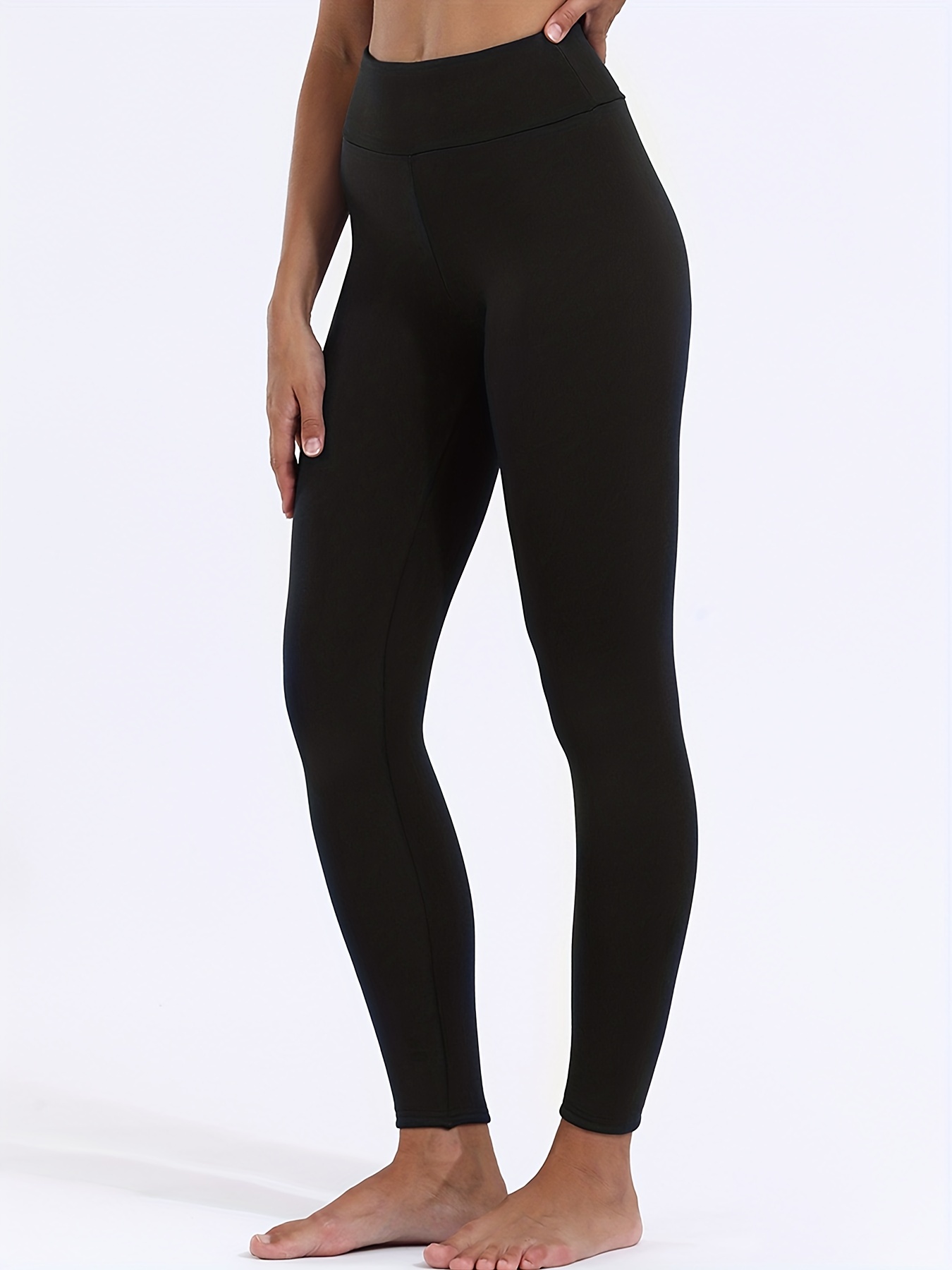 Plush Thermal Pants - Soft & Comfy Slim Elastic Tights For Winter - Women's Lingerie & Sleepwear