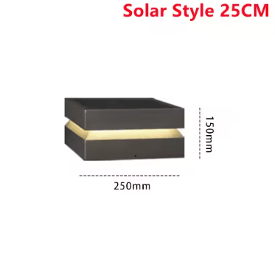 Solar Square Pillar Light – IP65 Waterproof LED Garden Fence Post Lamp