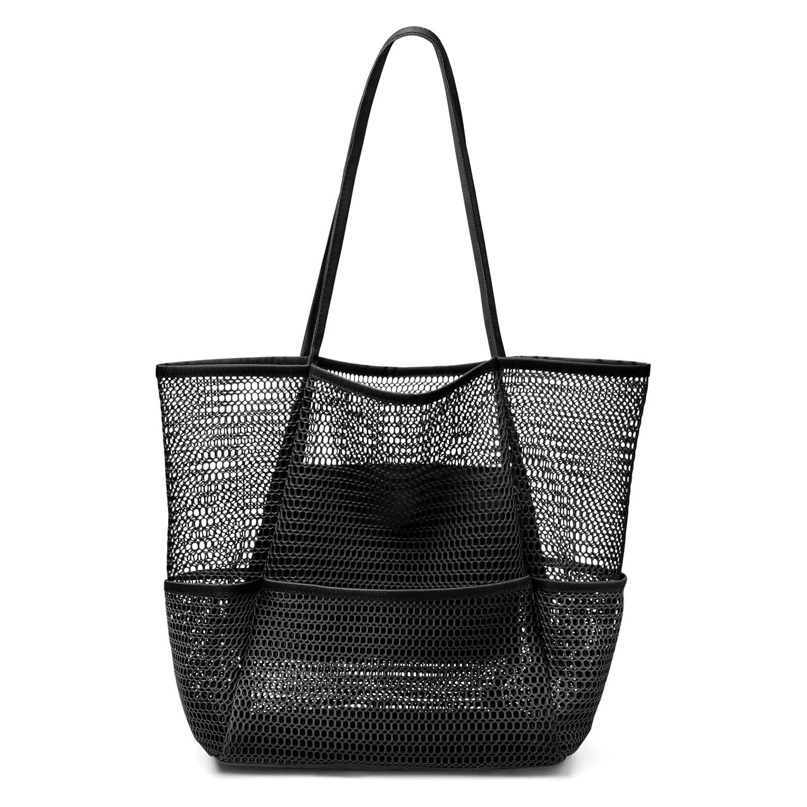 Large Mesh Beach Tote Shoulder Bag