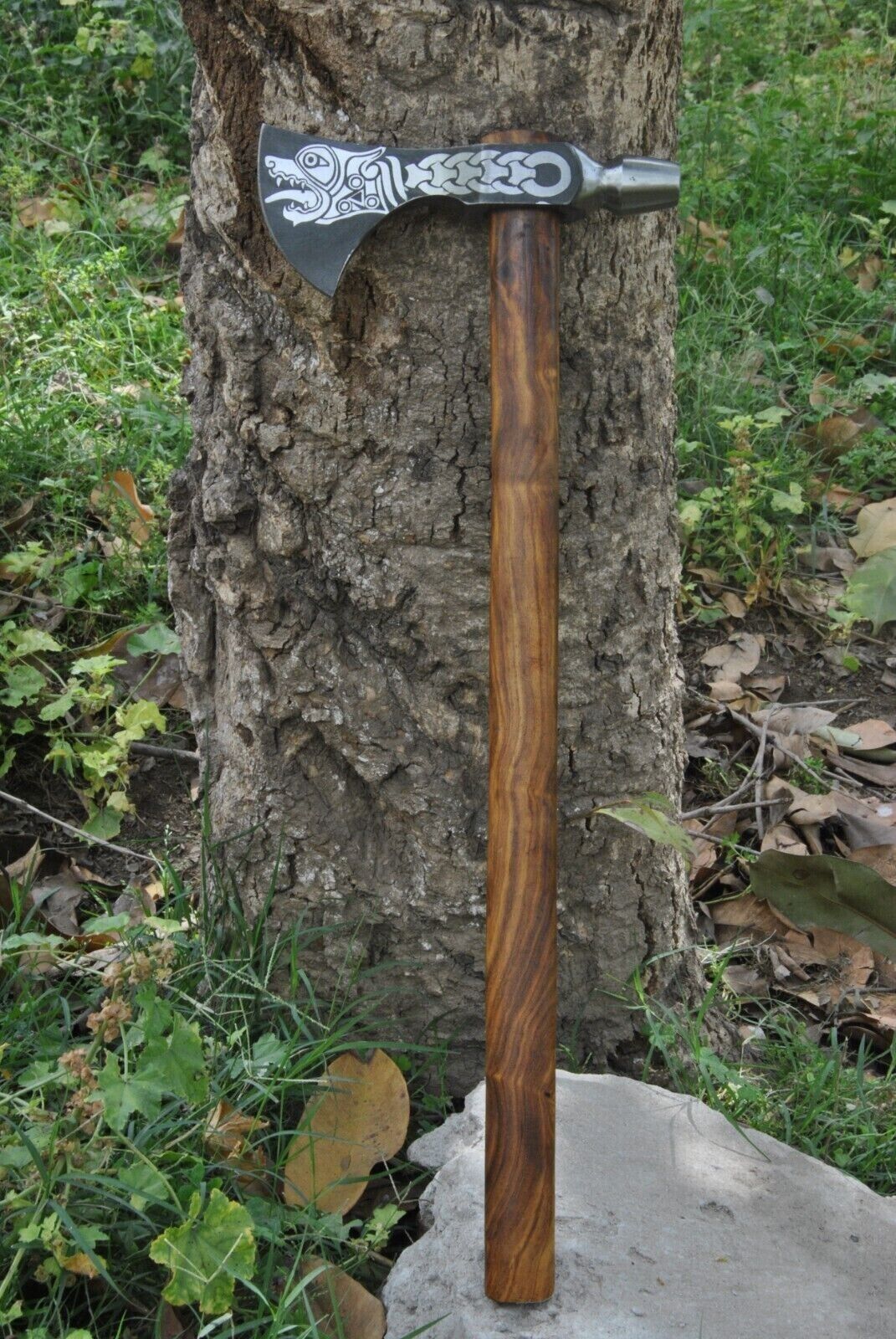 Hand-Forged Carbon Steel Axe | 19