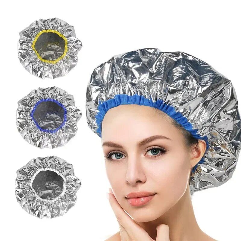 Portable Hair Salon Self-Heating Cap, Tin Foil Steam Hair Mask for Deep Conditioning & Oil Baking Treatment