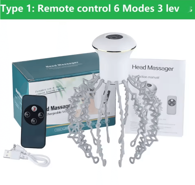 RelaxClaw Rechargeable Electric Octopus Claw Scalp Massager