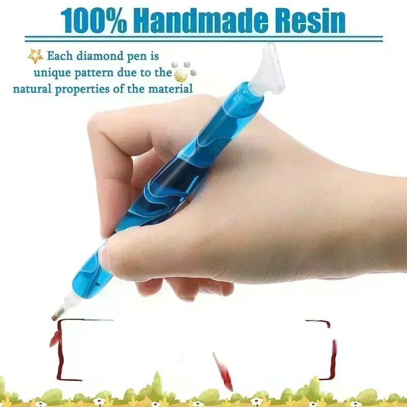 Multifunctional 5D DIY Diamond Pen Set: Resin Embroidery Tool with 5 Pen Heads