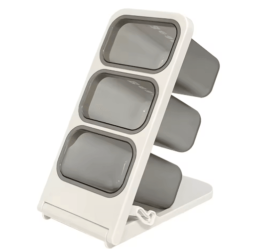FlexiStore Foldable Multi-Compartment Desk Organizer for Pens, Tea & Coffee Pods