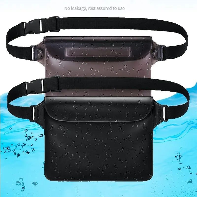 IPX8 Waterproof Phone Pouch Waist Pack - Underwater Dry Bag for Swimming, Beach & Water Sports