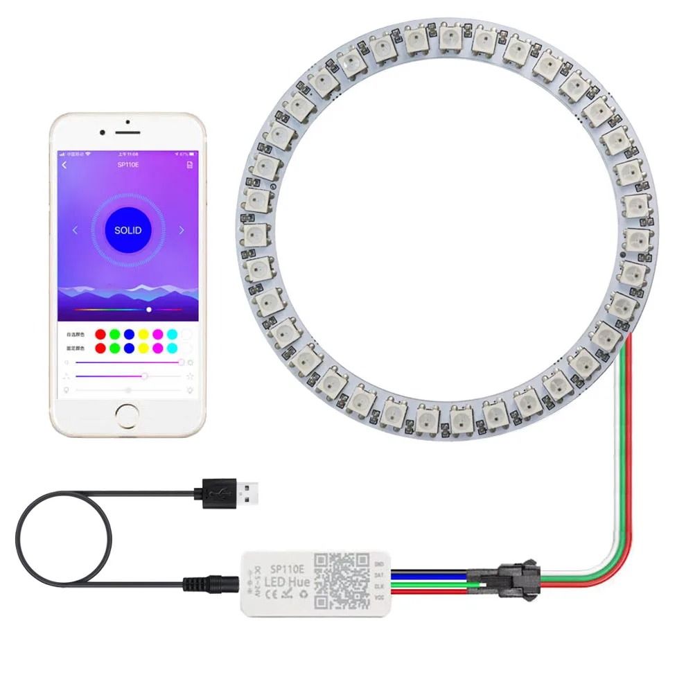 WS2812B Addressable RGB LED Pixel Ring Kit