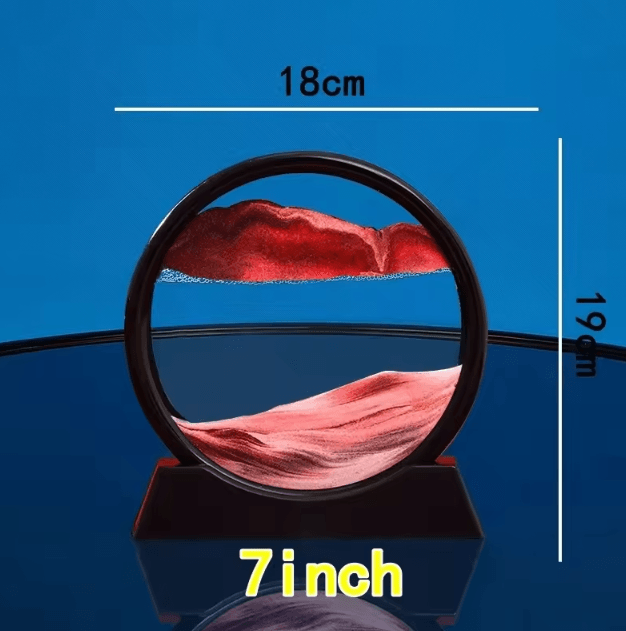 3D Moving Sand Art Picture – Liquid Motion Sandscape Glass Frame Decor