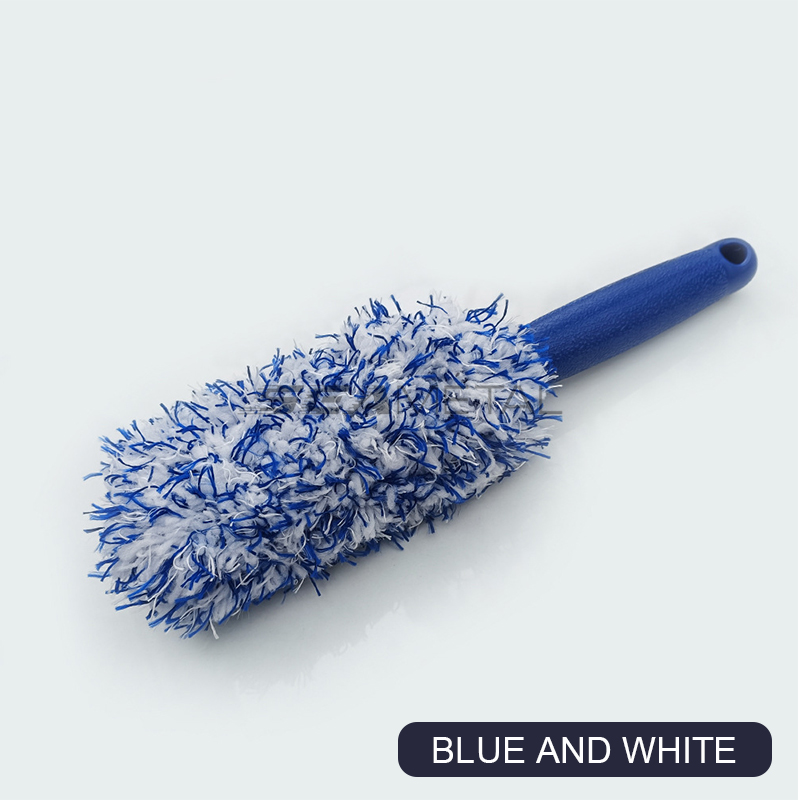 Car Wheel Hub Brush Plush Tire Rim Cleaning Tool for Detailing and Dust Removal
