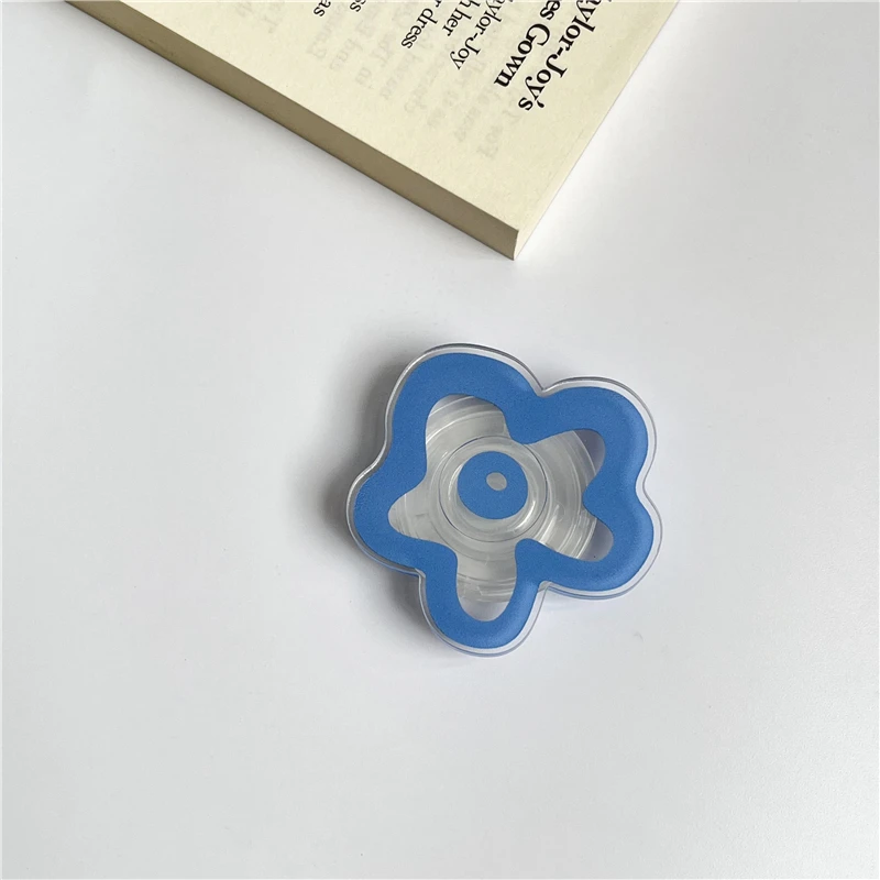 Glossy Flower Phone Grip Stand Foldable Phone Ring Holder