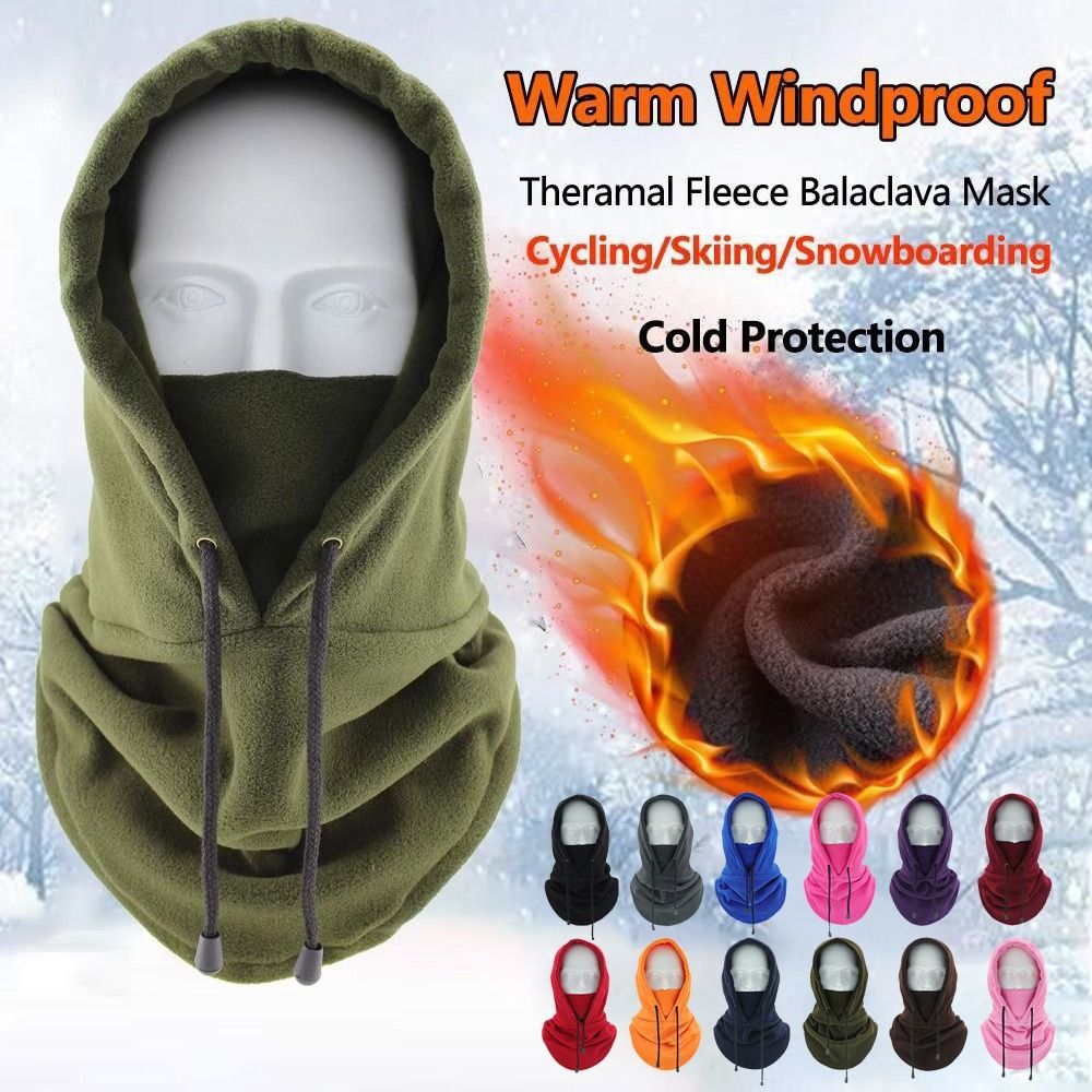 Full Face Ski Mask Caps Women, Fashion Polar Fleece Balaclava Windproof Winter Hat Winter Warmer