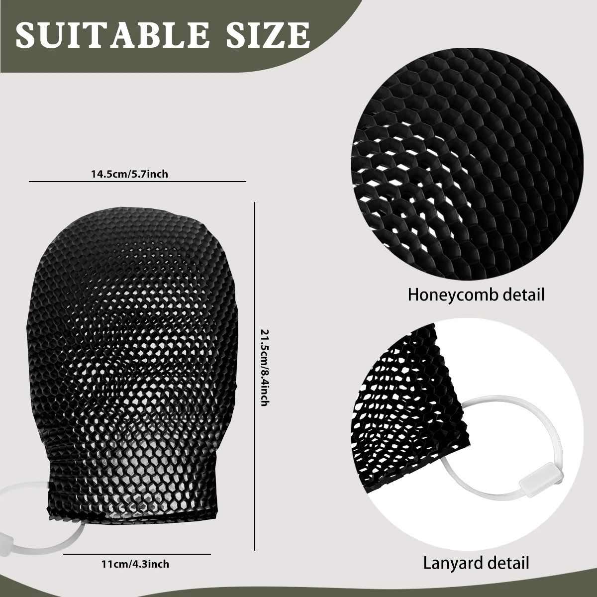 Honeycomb TPU Gentle Scrubbing Gloves