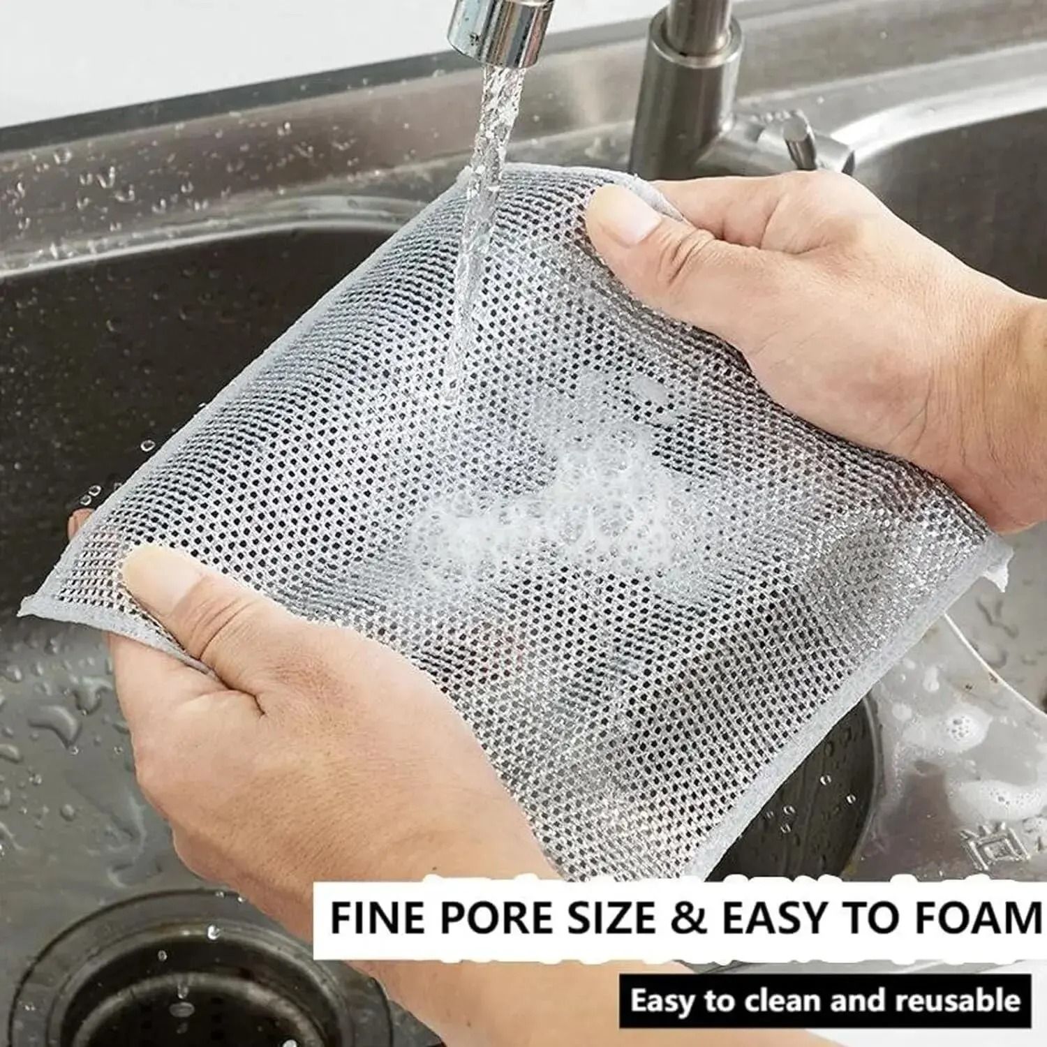 Multi-Purpose Silver Wire Kitchen Cleaning Cloths