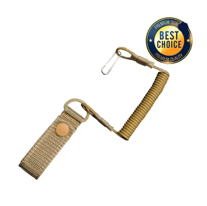 Tactical Elastic Safety Lanyard Anti Lost Gear Retention Rope