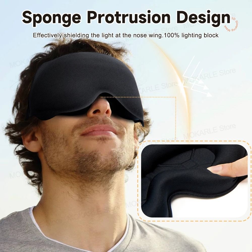 3D Contoured Blackout Sleep Mask