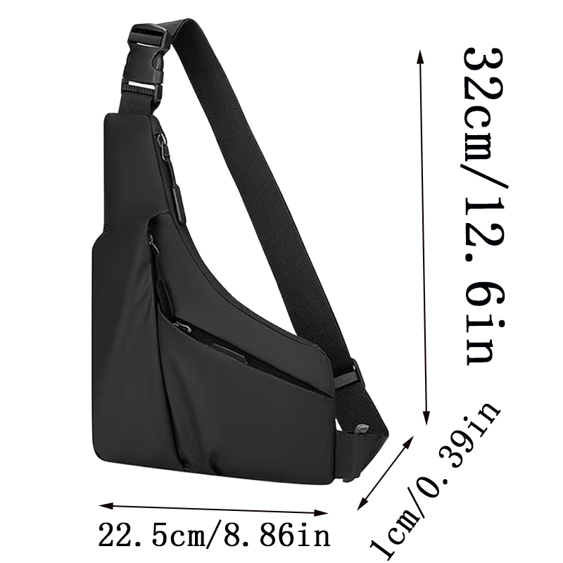Slim Anti Theft Chest Bag Lightweight Crossbody Sling for Travel and Outdoors