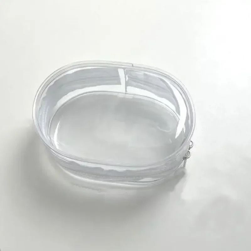 Portable Mini Clear Zipper Storage Bag Keychain Box Organizer for Earphones and Chargers