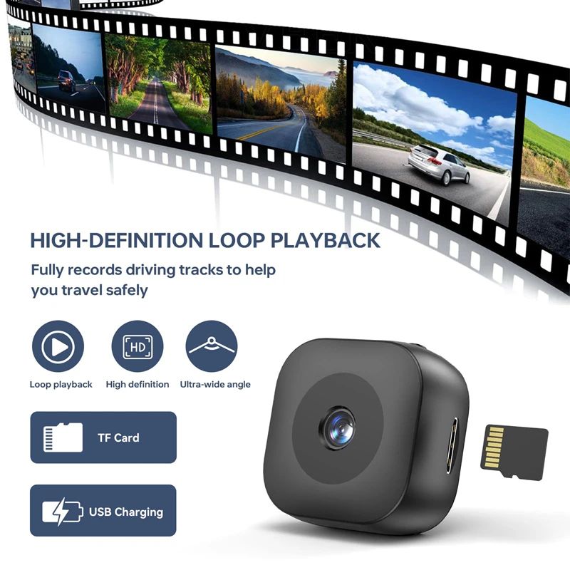 Mini 4K WiFi Wireless Security Camera with Remote Monitoring and Night Vision