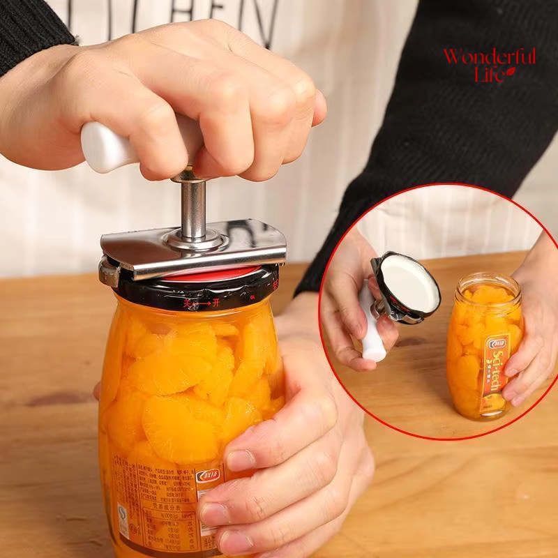 Adjustable Stainless Steel Jar Opener Multi-Function, Labor-Saving Kitchen Gadget
