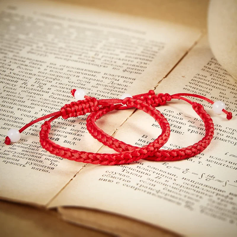 Matching Couple Bracelets Red String of Fate, Christmas Gifts for Boyfriend Girlfriend, Long Distance Relationship