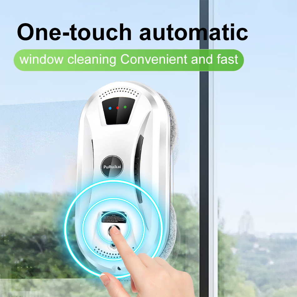 Ultra Thin Window Cleaning Robot, Electric Glass Robot Vacuum, Remote Control Home Cleaner