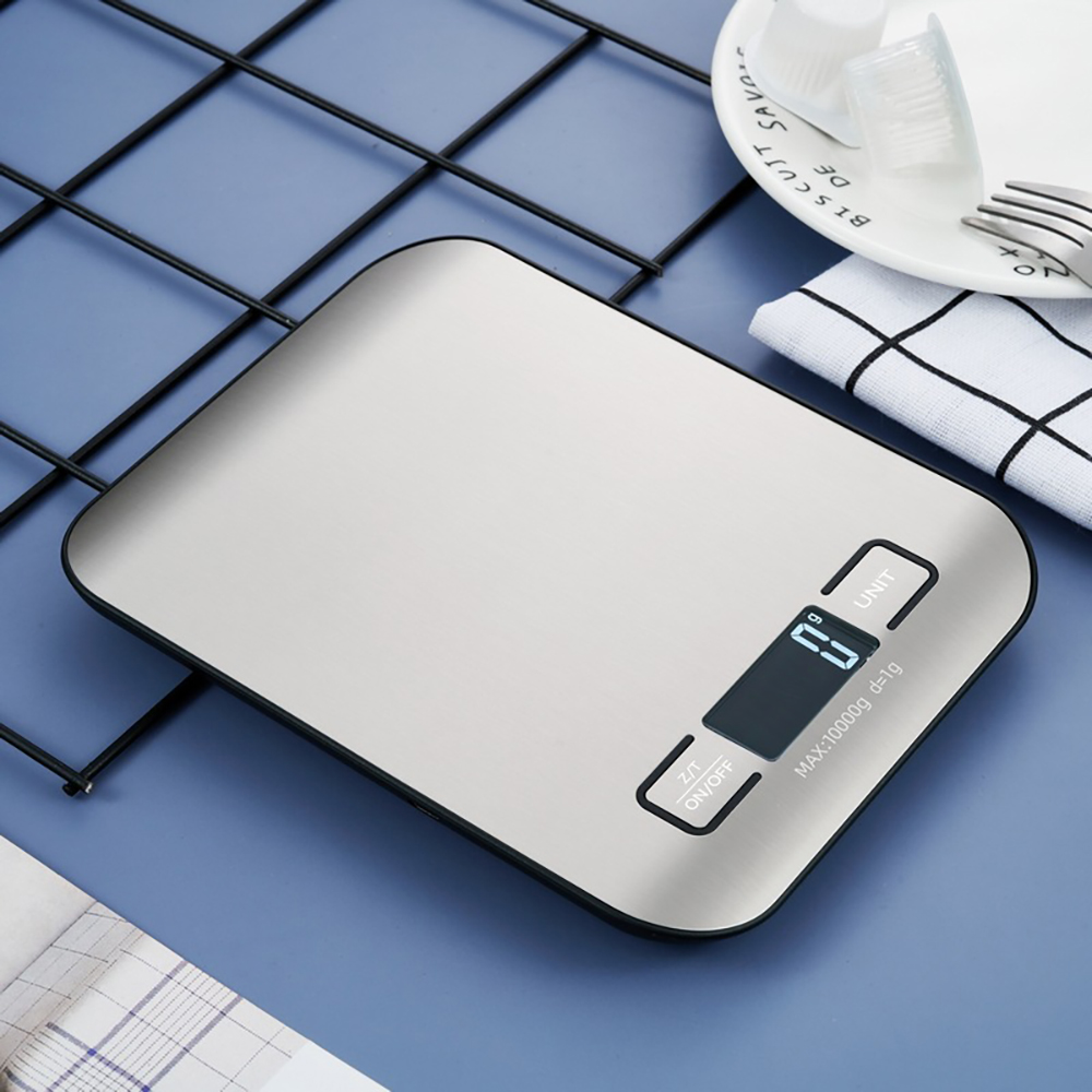 Stainless Steel Electronic Kitchen Scale LCD Display Weighing Baking Tools Jewelry Food Snacks