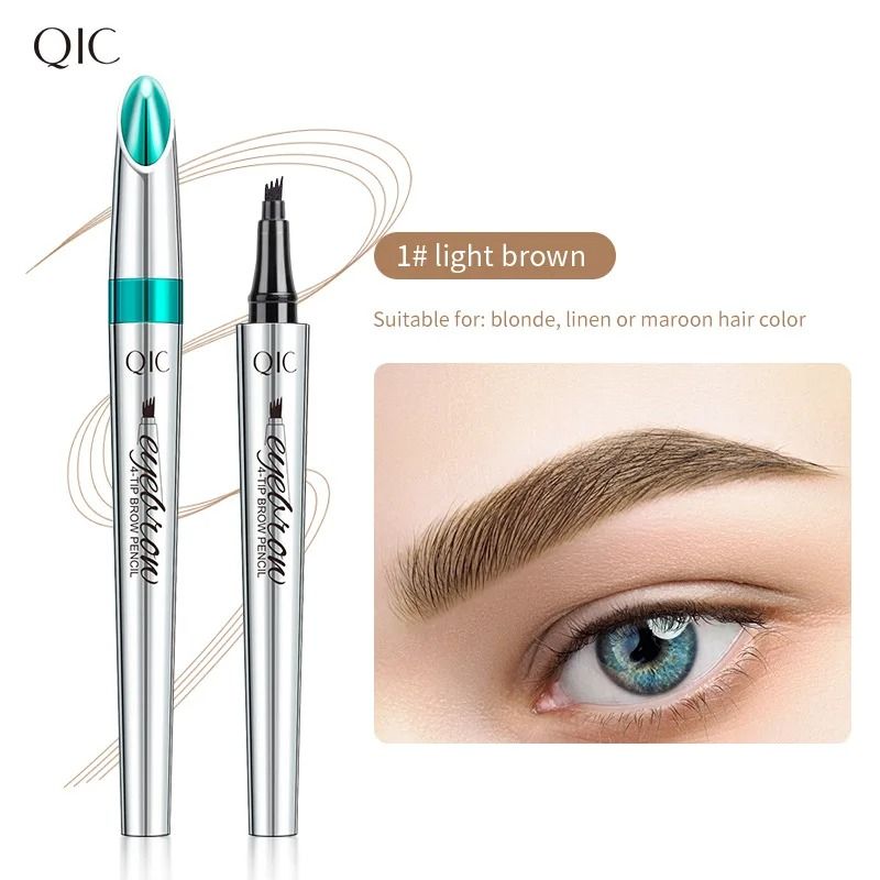 Ultra-Fine Waterproof Liquid Eyebrow Pencil – 3D Long-Lasting Dark Brown