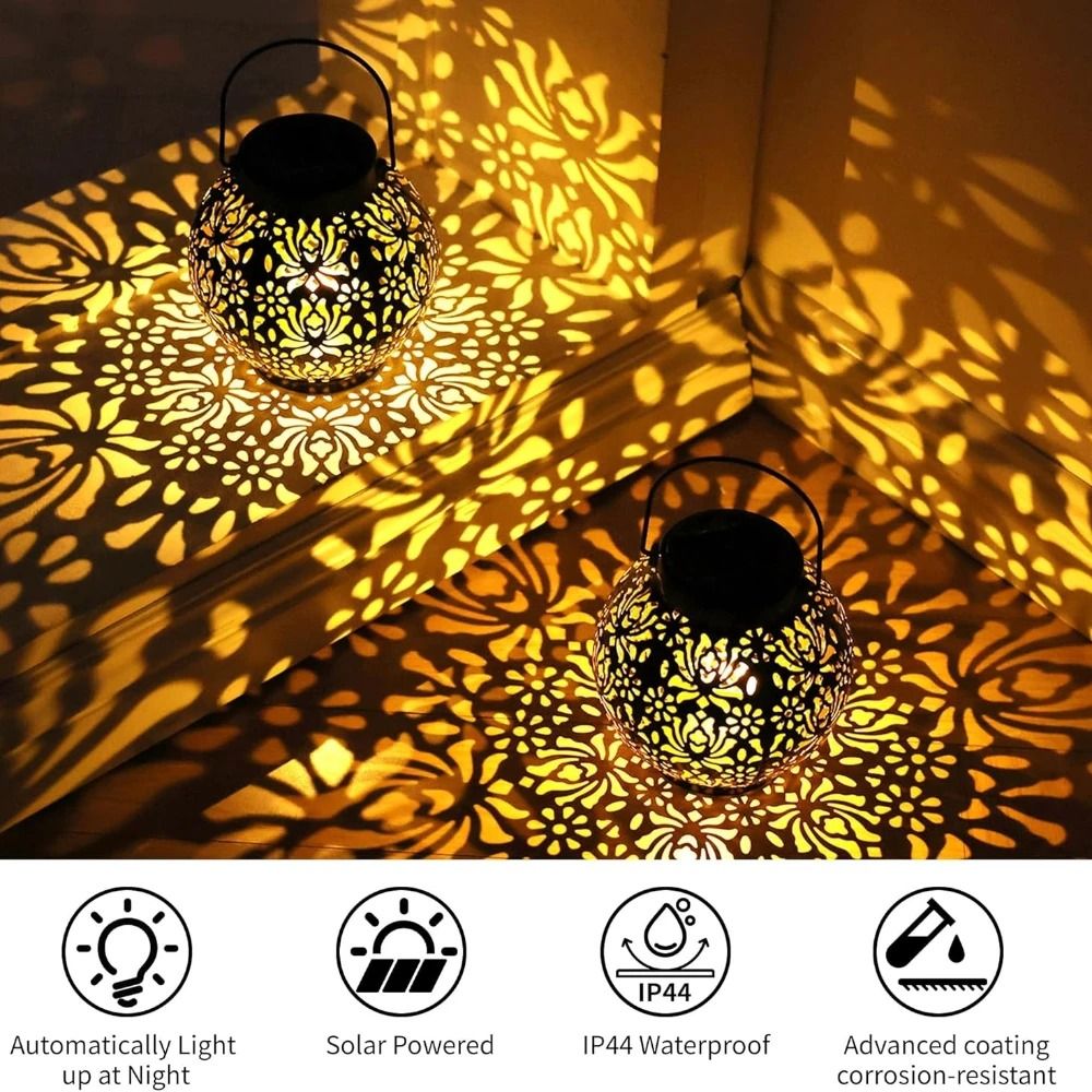 Solar Hollow Projection Garden Lantern