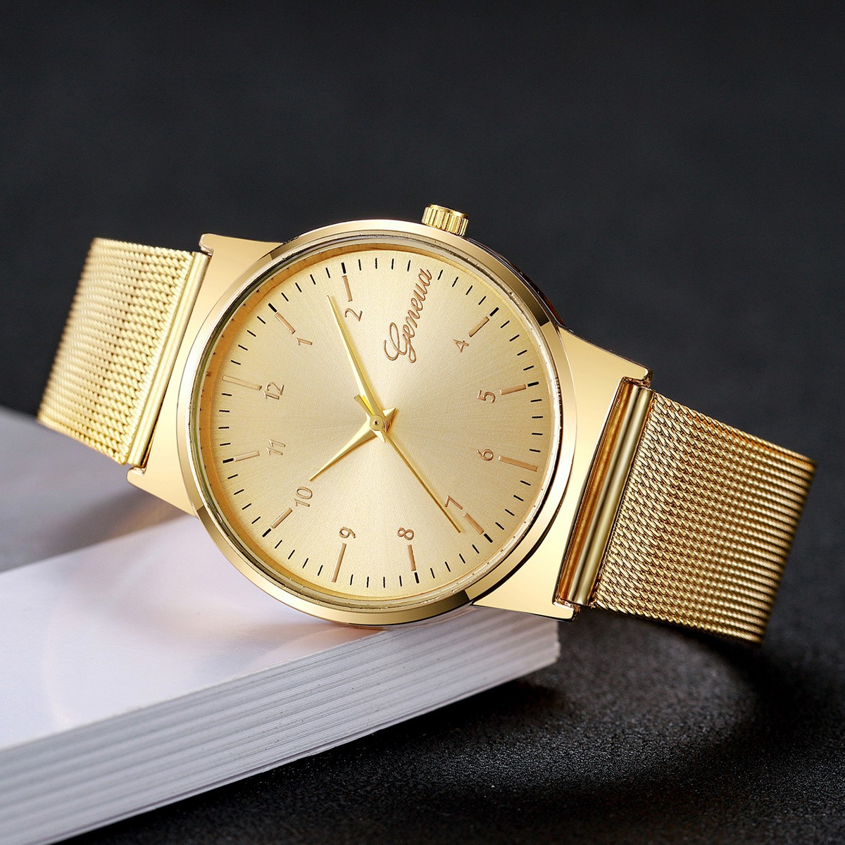 Ladies Quartz Watch, Luxury Mesh Band, Fashion Women Watches, Girls Clock