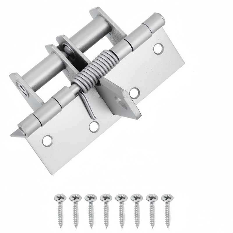 Automatic Self Closing Door Hinges with Positioning , Spring Hinge, Door Closer, and Door Stopper