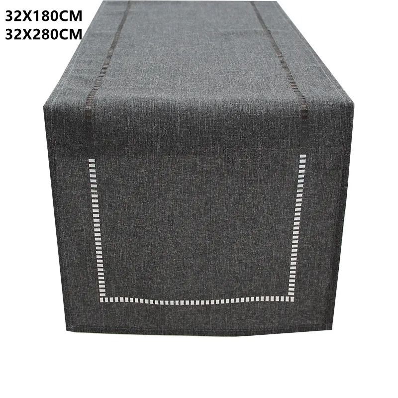 Basic Linen Table Runner Minimalist Dining Table Decor for Kitchen and Events