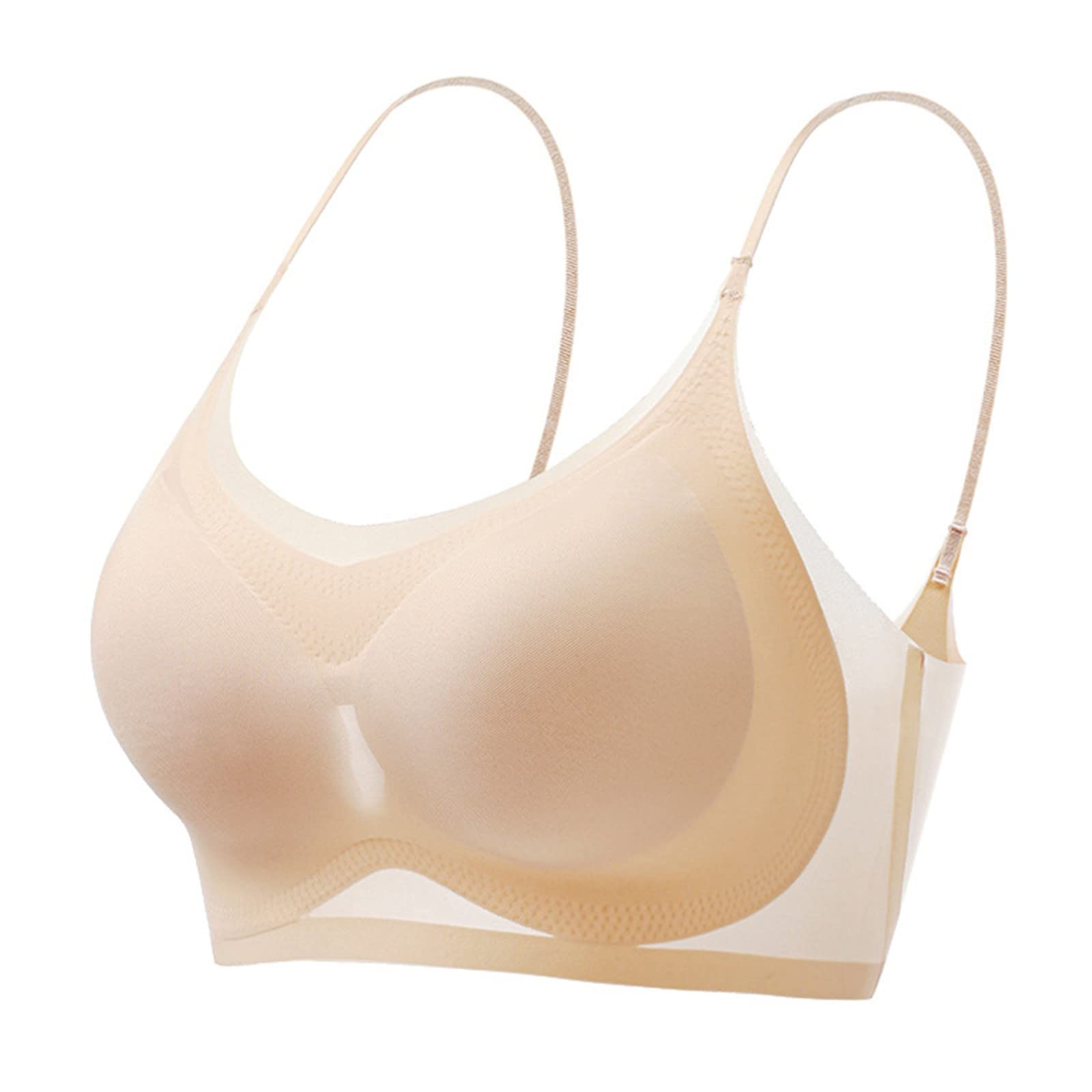 Summer Seamless Ultra-Thin Ice Silk Bra Women, Sexy Push Up Bra Intimates, Wireless Bralette Underwear Air Cooling