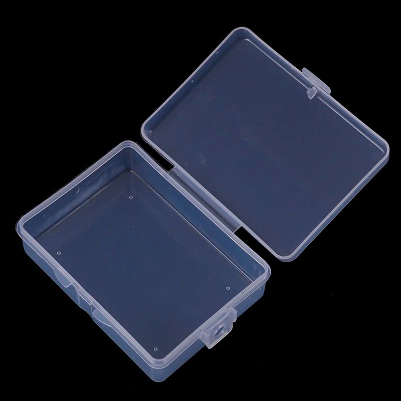 Transparent Storage Box Mini Clear Plastic Organizer Case (3.54x2.56x1.18 in) for Crafts, Jewelry & Small Items