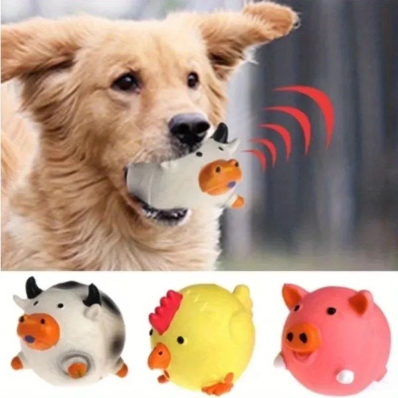 Animal Shaped Squeaky Dog Chew Toys
