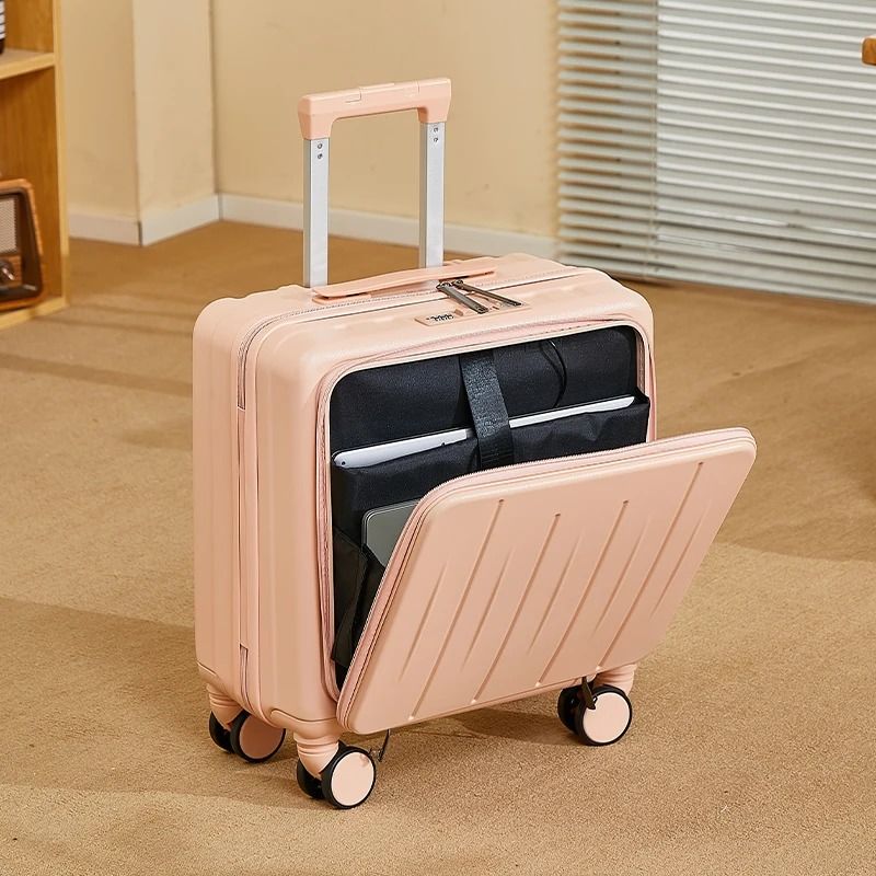 Lightweight 18 Inch Travel Suitcase with Large Capacity and Swivel Wheels