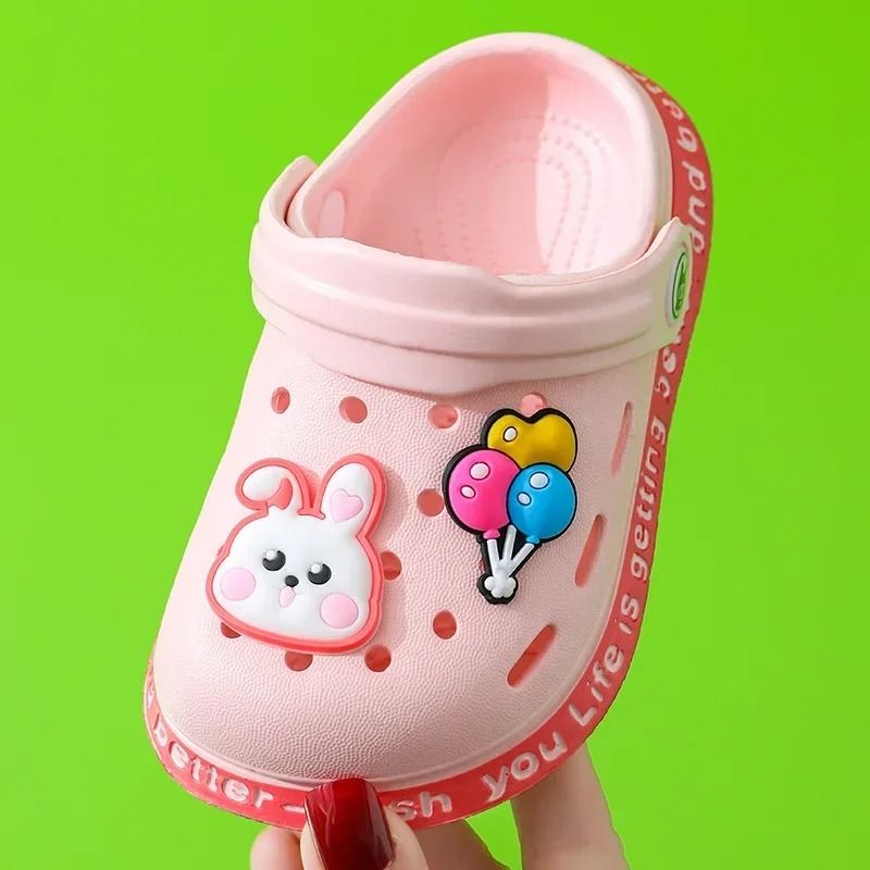 Summer Children Garden Slippers Boys and Girls Beach Sandal Lightweight Breathable Cute Cartoon Slip Baby Slippers