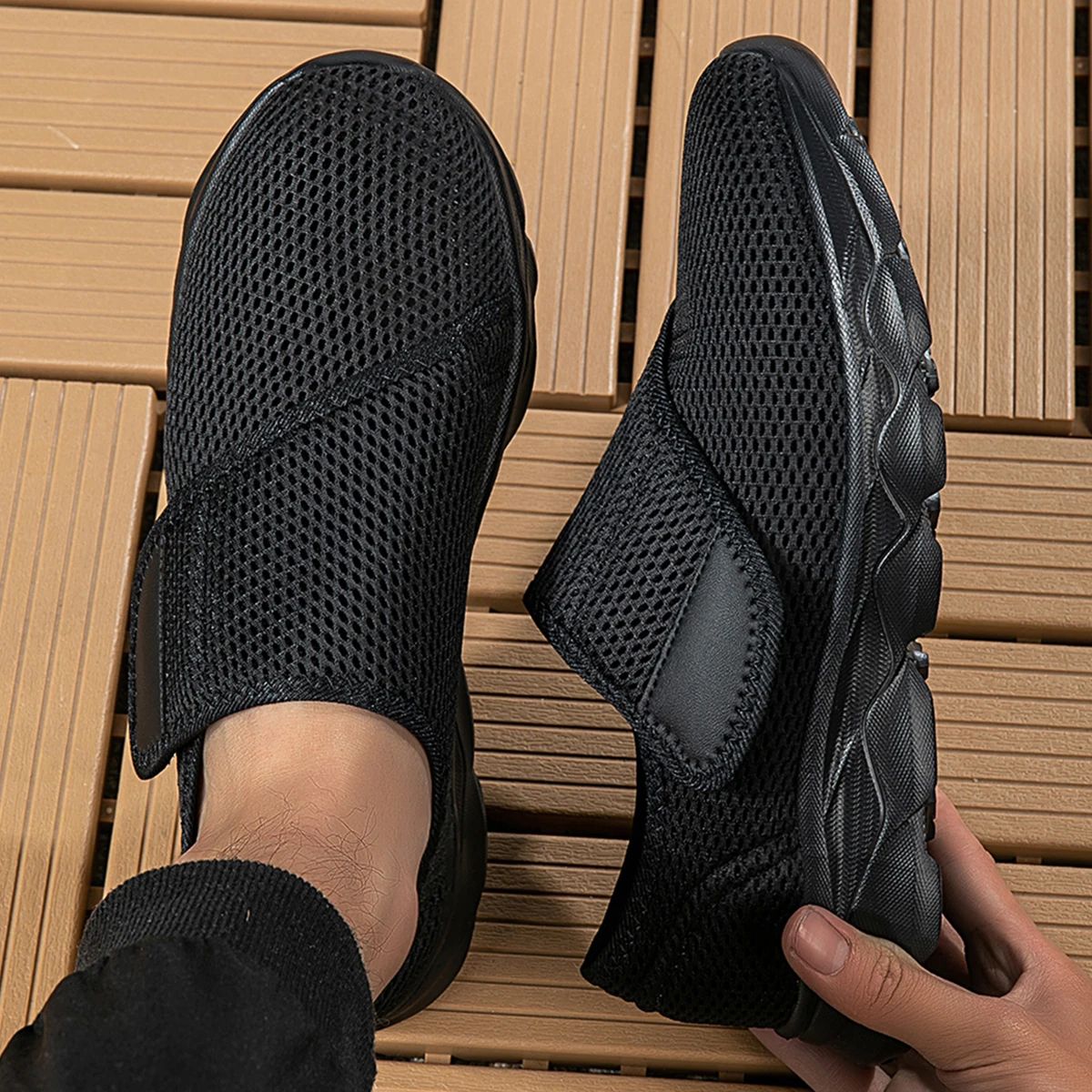 Wide Orthopedic Walking Shoes – Adjustable Diabetic Shoes for Swollen & Sensitive Feet
