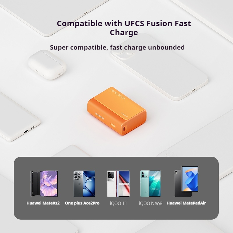 Customized Phone Powerbank, Power Bank Two-way, Fusion Fast Charging, Fast Charging Compatible
