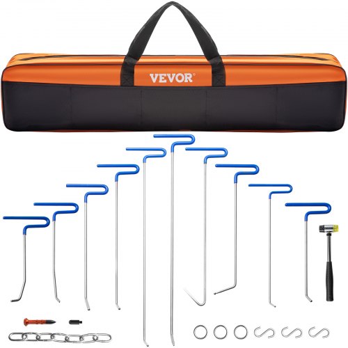 20-Piece Stainless Steel Dent Puller Kit, Professional Hail Dent Removal Tool for Cars, Motorcycles & Appliances