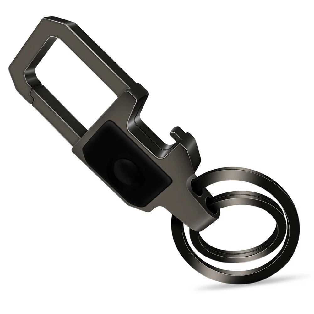 LED Bottle Opener Keychain with Flashlight Zinc Alloy Key Ring Gift