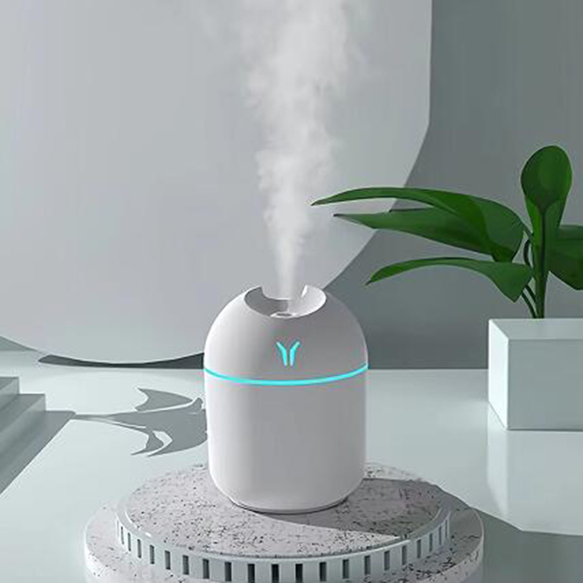 Portable Mini Cup Spray Mist Humidifier, Double Wet Essential Oil Diffuser USB Car Air Humidifier for Bedroom, Office