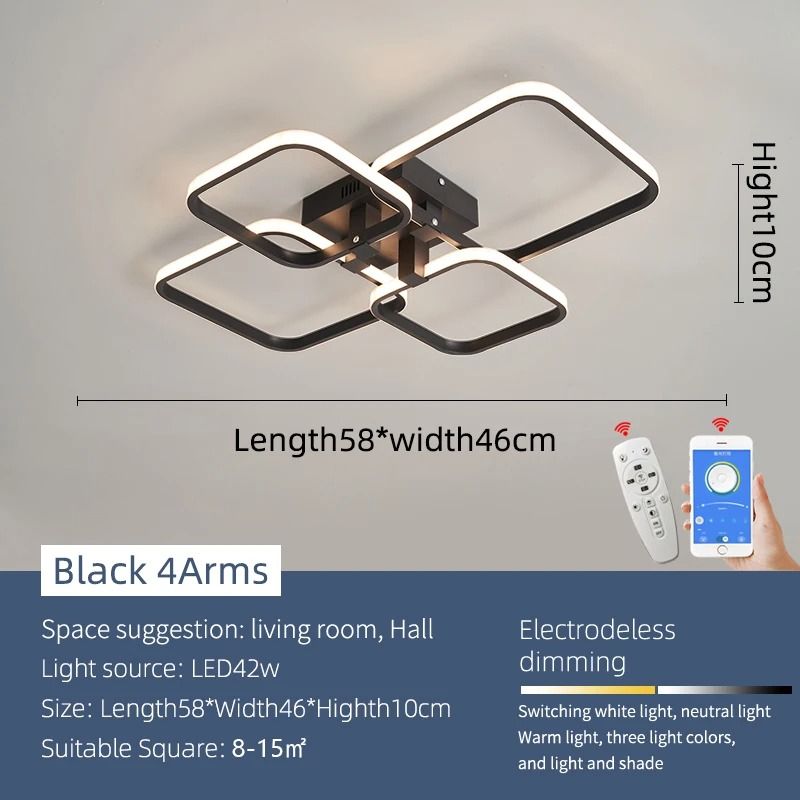 Modern Architectural LED Chandelier | Professional Geometric Linear Ceiling Light Fixture