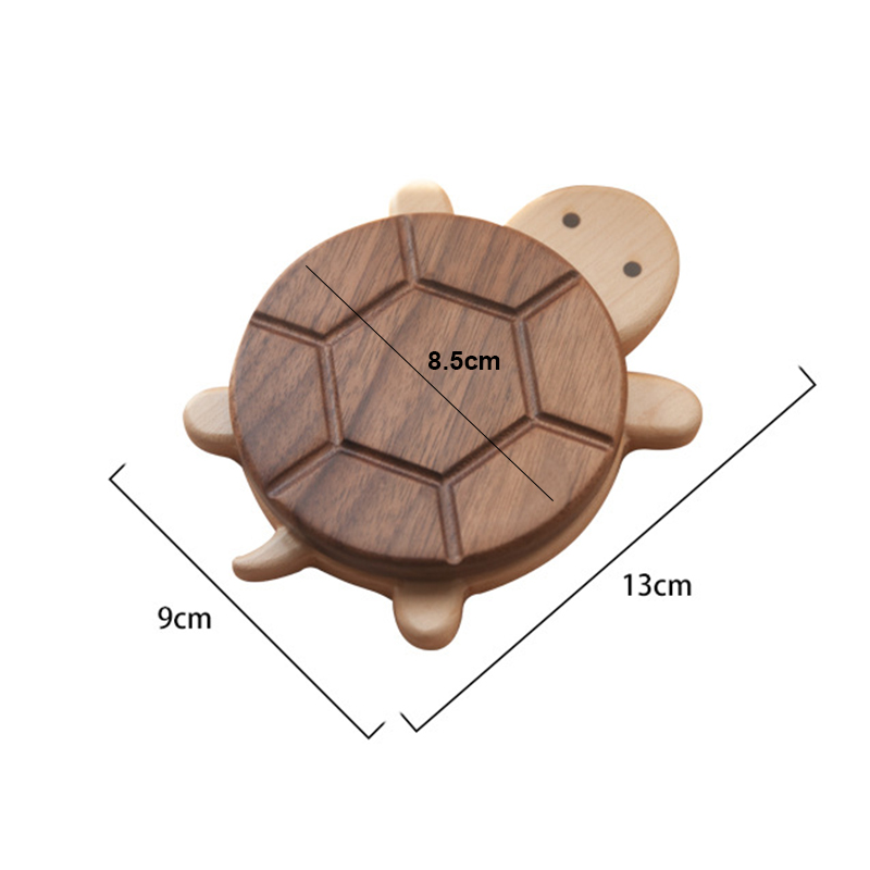 Solid Wood Turtle Insulation Mat Black Walnut Tableware Anti-scald Tea Coaster